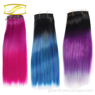 High Quality Korea Synthetic fiber Fashion hair pieces straight hair, synthetic hair weaving